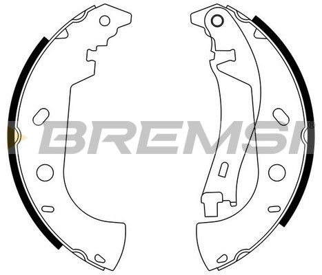 BREMSI Комплект тормозных колодок GF0181