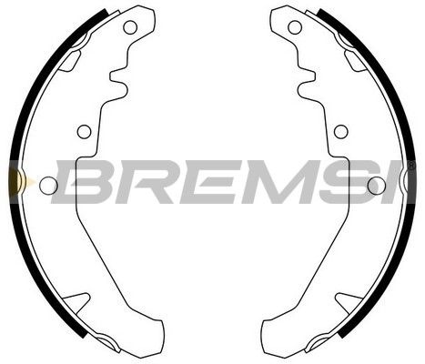 BREMSI Комплект тормозных колодок GF0182