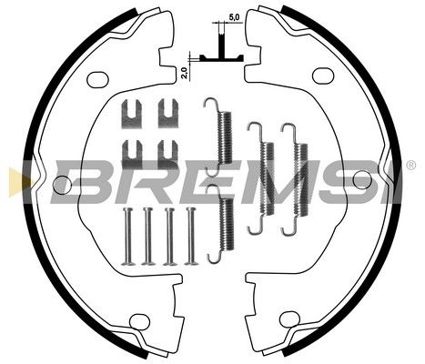 BREMSI stabdžių trinkelių komplektas, stovėjimo stabdis GF0183-1