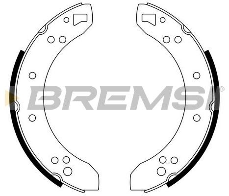 BREMSI Комплект тормозных колодок GF0198