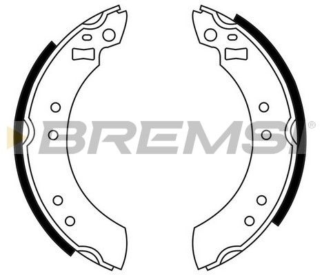 BREMSI stabdžių trinkelių komplektas GF0199