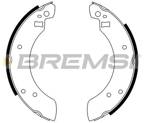 BREMSI stabdžių trinkelių komplektas GF0201