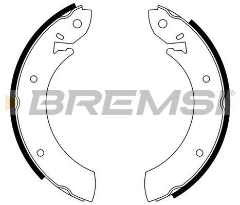 BREMSI Комплект тормозных колодок GF0206