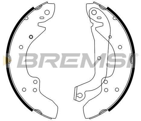 BREMSI Комплект тормозных колодок GF0210