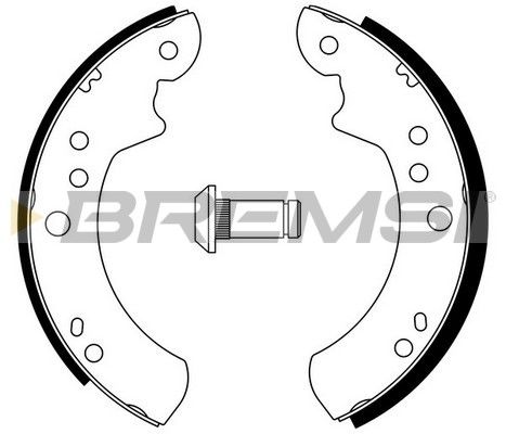 BREMSI stabdžių trinkelių komplektas GF0220