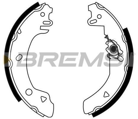 BREMSI Комплект тормозных колодок GF0221