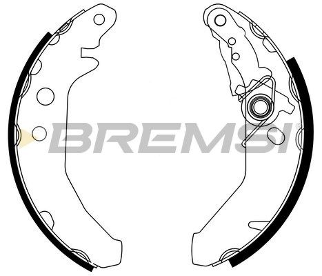 BREMSI Комплект тормозных колодок GF0225-1