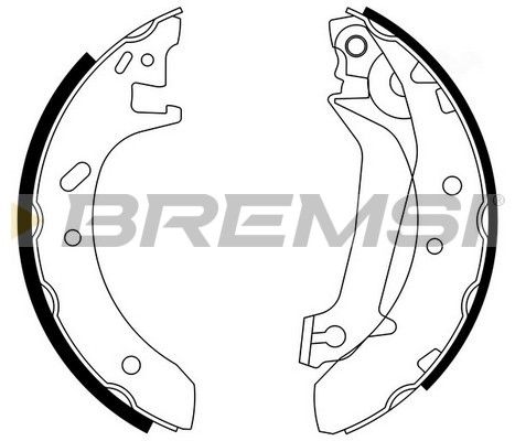 BREMSI stabdžių trinkelių komplektas GF0229