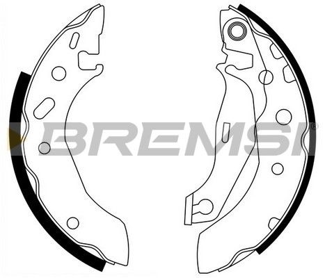 BREMSI Комплект тормозных колодок GF0235