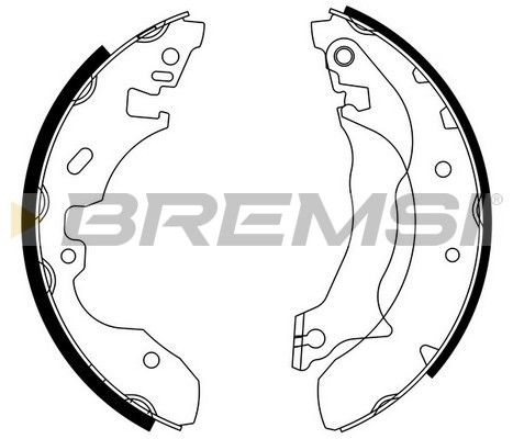 BREMSI Комплект тормозных колодок GF0237
