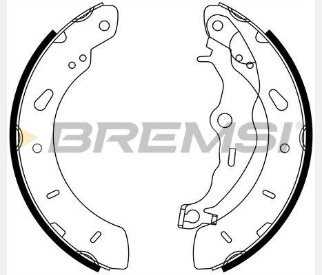 BREMSI stabdžių trinkelių komplektas GF0248