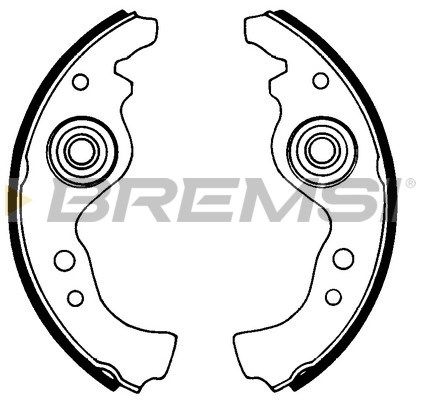 BREMSI Комплект тормозных колодок GF0266