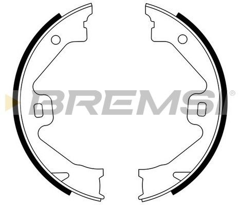 BREMSI Комплект тормозных колодок, стояночная тормозная с GF0269