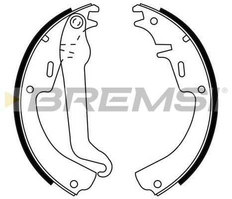 BREMSI Комплект тормозных колодок GF0345