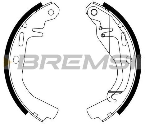 BREMSI Комплект тормозных колодок GF0348
