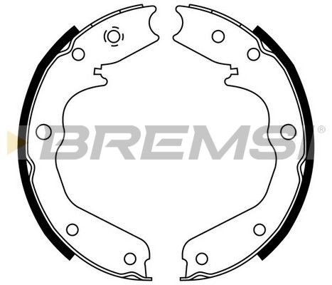 BREMSI Комплект тормозных колодок, стояночная тормозная с GF0356