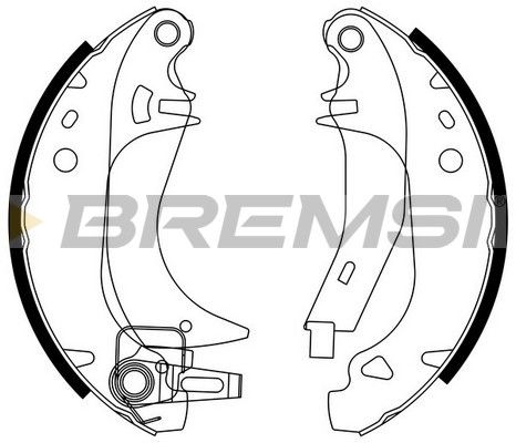 BREMSI Комплект тормозных колодок GF0382-3