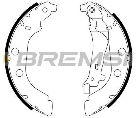 BREMSI Комплект тормозных колодок GF0385