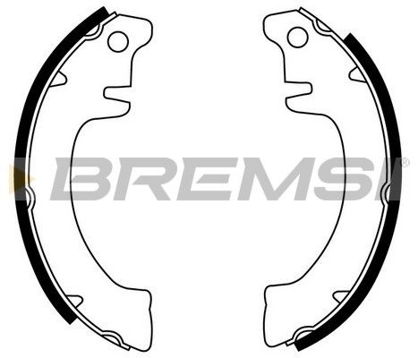 BREMSI Комплект тормозных колодок GF0406
