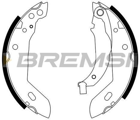 BREMSI Комплект тормозных колодок GF0411