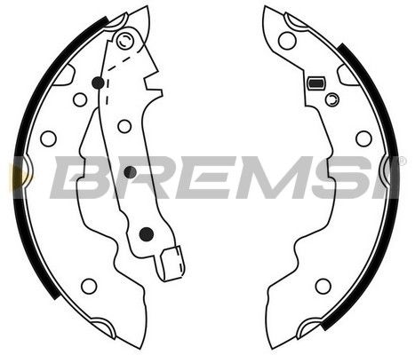 BREMSI Комплект тормозных колодок GF0412