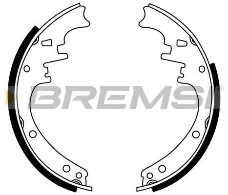 BREMSI Комплект тормозных колодок GF0421
