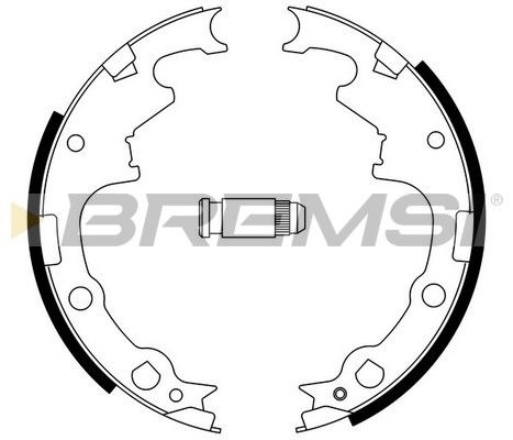 BREMSI Комплект тормозных колодок GF0424