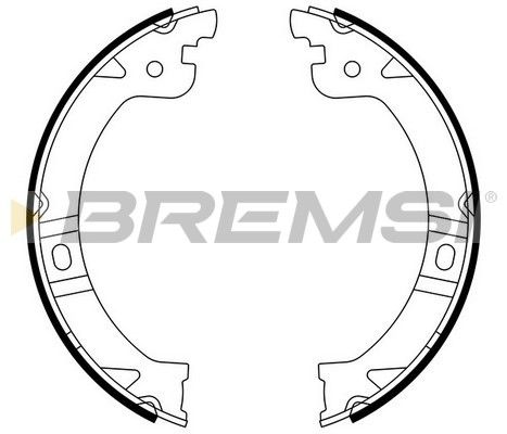 BREMSI Комплект тормозных колодок, стояночная тормозная с GF0429