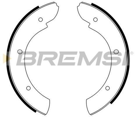 BREMSI Комплект тормозных колодок, стояночная тормозная с GF0438