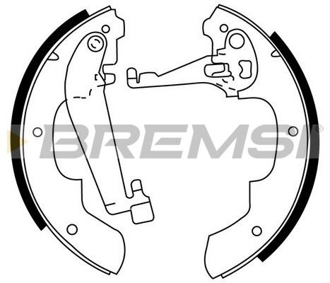 BREMSI Комплект тормозных колодок GF0445