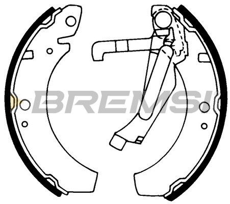 BREMSI Комплект тормозных колодок GF0541
