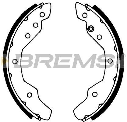 BREMSI Комплект тормозных колодок GF0547