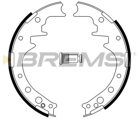 BREMSI Комплект тормозных колодок GF0554