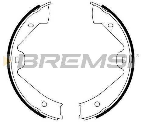 BREMSI Комплект тормозных колодок, стояночная тормозная с GF0562