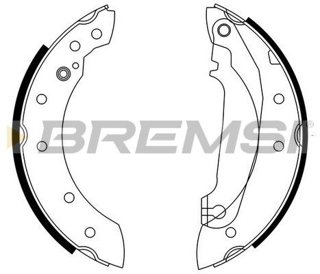 BREMSI Комплект тормозных колодок GF0601