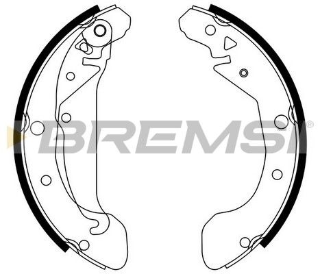 BREMSI Комплект тормозных колодок GF0632