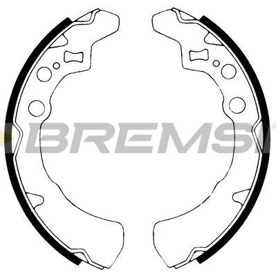 BREMSI Комплект тормозных колодок GF0671