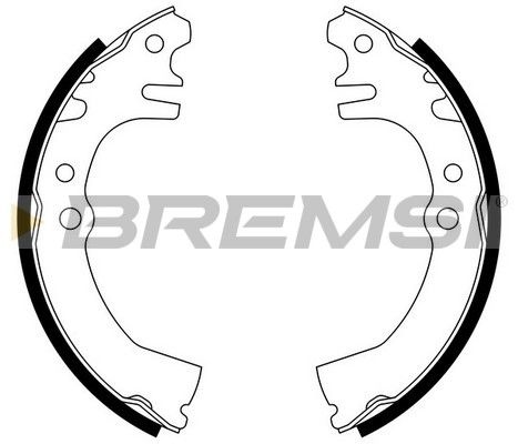 BREMSI Комплект тормозных колодок GF0680