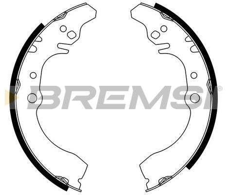 BREMSI Комплект тормозных колодок GF0682