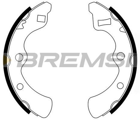 BREMSI Комплект тормозных колодок GF0704