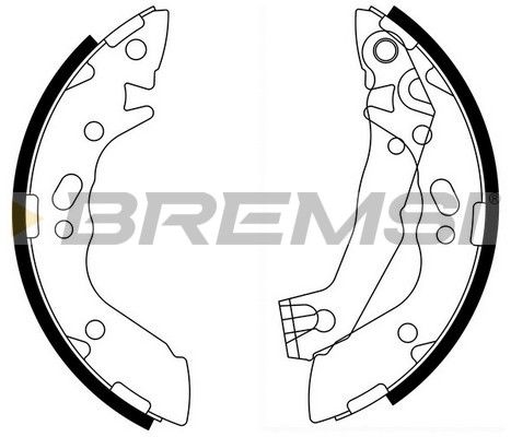 BREMSI Комплект тормозных колодок GF0737