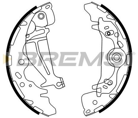 BREMSI Комплект тормозных колодок GF0746