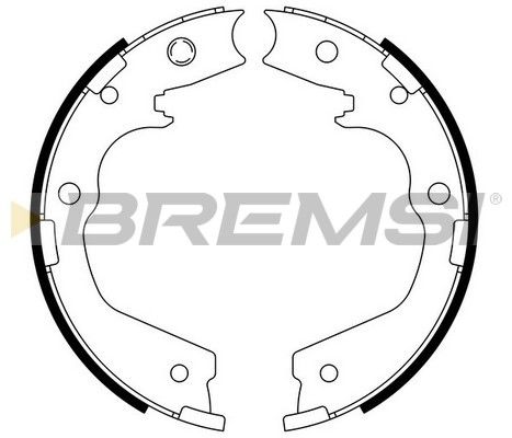 BREMSI Комплект тормозных колодок, стояночная тормозная с GF0757