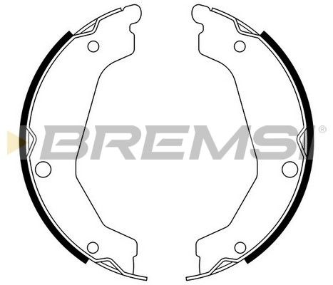 BREMSI Комплект тормозных колодок, стояночная тормозная с GF0758