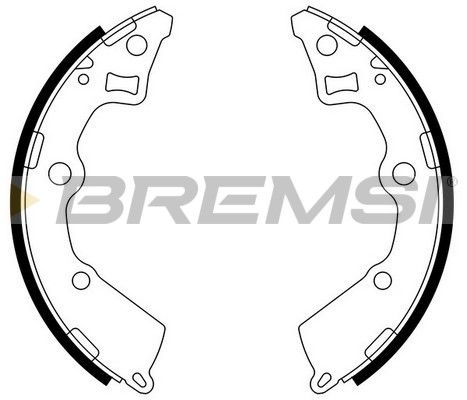BREMSI Комплект тормозных колодок GF0767