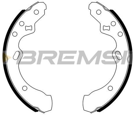 BREMSI Комплект тормозных колодок GF0776