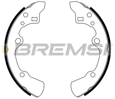 BREMSI Комплект тормозных колодок GF0779