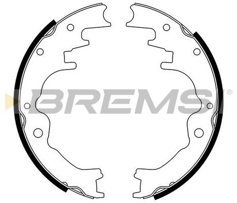 BREMSI Комплект тормозных колодок GF0784