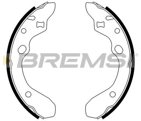 BREMSI Комплект тормозных колодок GF0789