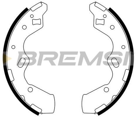 BREMSI Комплект тормозных колодок GF0796